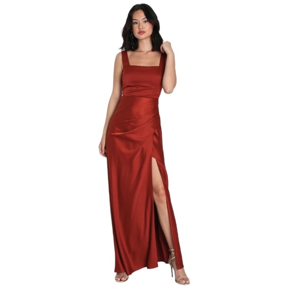 Lulu's Rust Maxi Dress